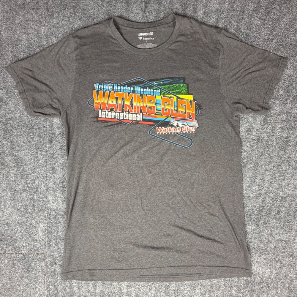 NASCAR Fanatics Watkins Glen International 2018 Triple Header T-Shirt Mens Large